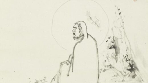 桥本关雪 无量寿佛图轴.jpg