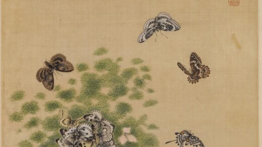 汤嘉名 花蝶图轴.jpg