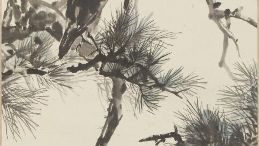 汪亚尘 八哥松树图轴.jpg