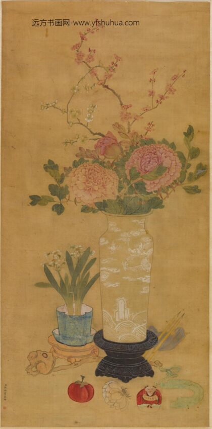 汪承霈 花卉轴.jpg