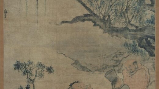 汪肇 虎溪三笑图轴.jpg