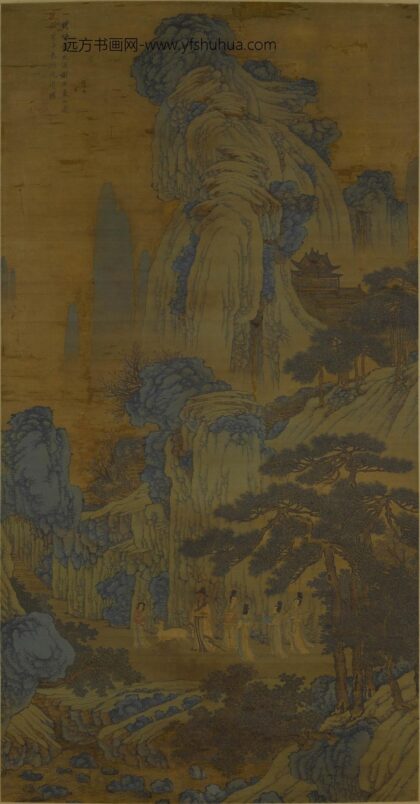 沈周 临戴文进谢安东山图轴 1.jpg