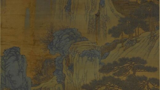 沈周 临戴文进谢安东山图轴 1.jpg