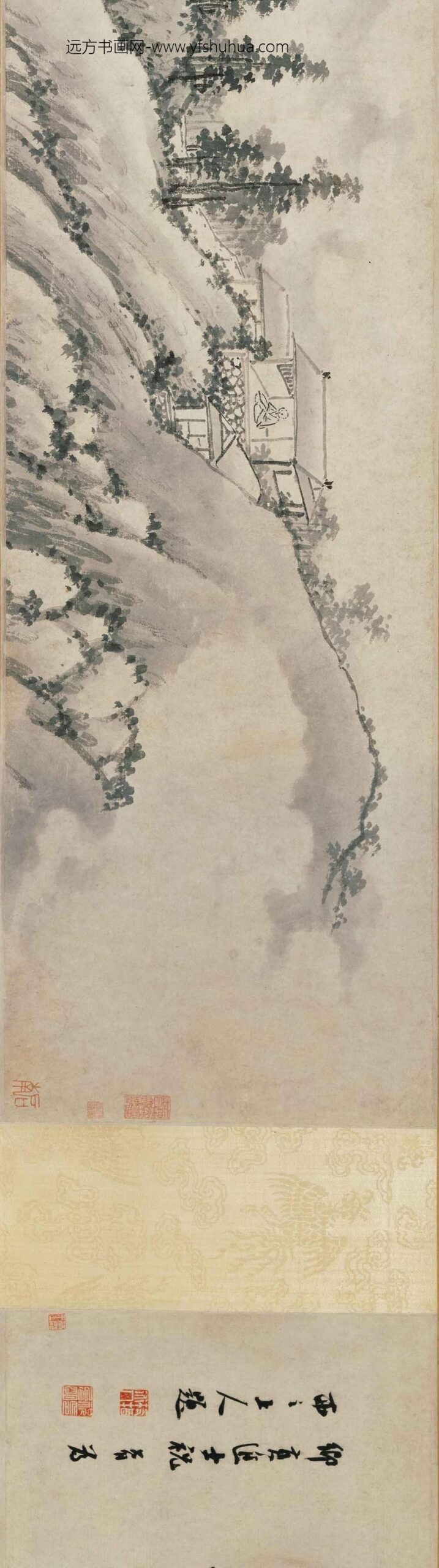 沈周_云冈小隐图卷_