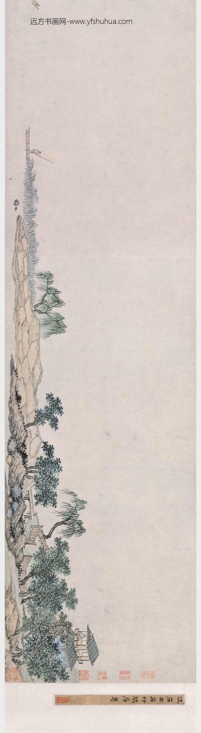 沈周_有竹邻居图卷_