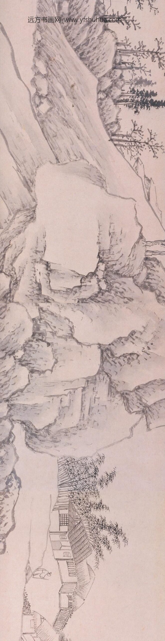 沈周_水村山坞图卷_