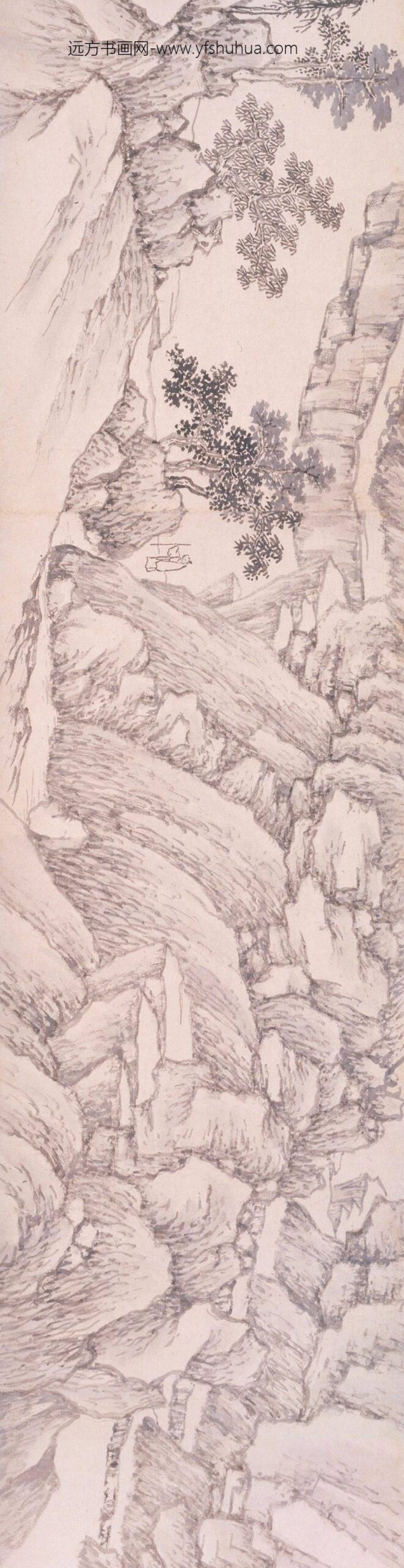 沈周_水村山坞图卷_