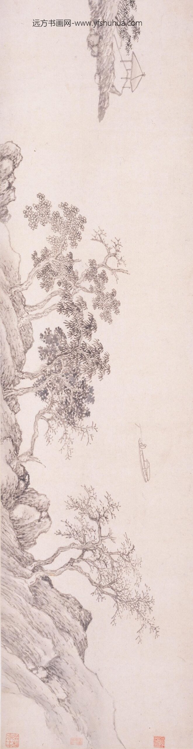 沈周_水村山坞图卷_