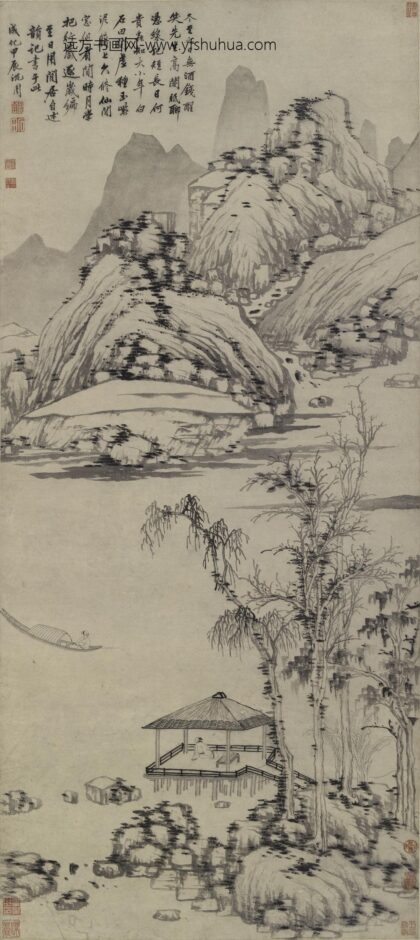 沈周 水阁闲眺图轴.jpg