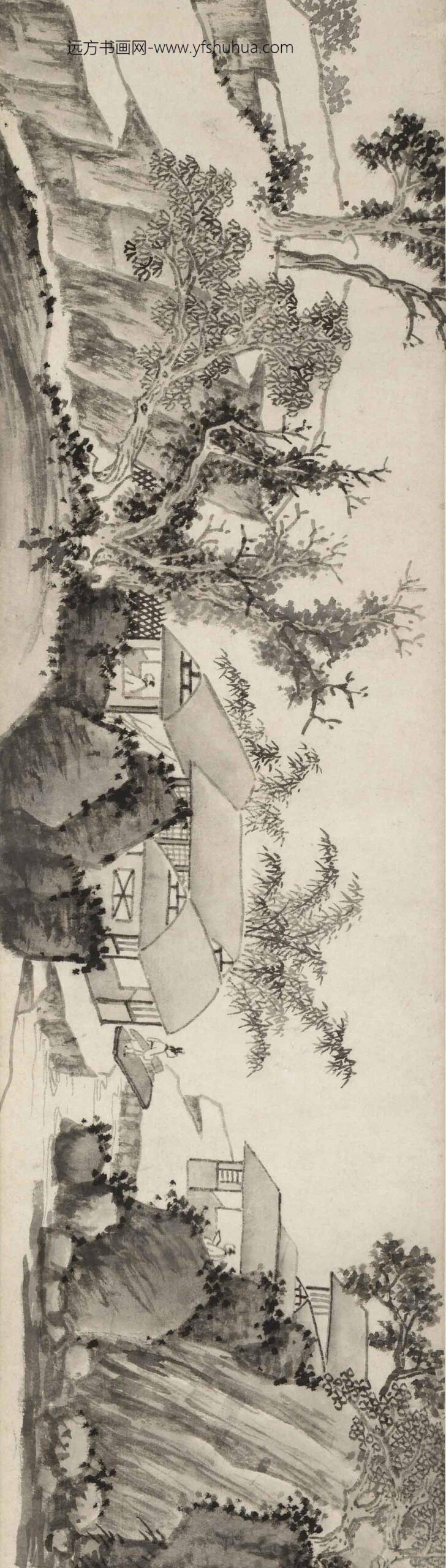 沈周_江云溪月图卷_