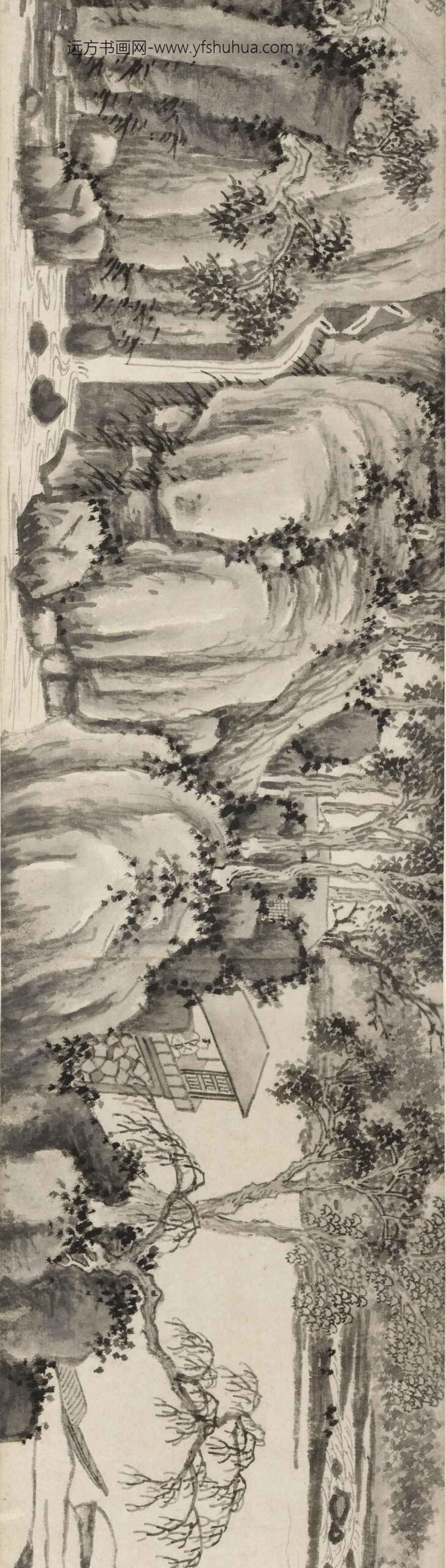 沈周_江云溪月图卷_