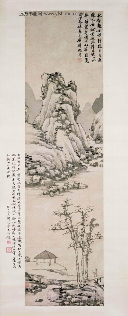 沈周 策杖行吟图轴.jpg