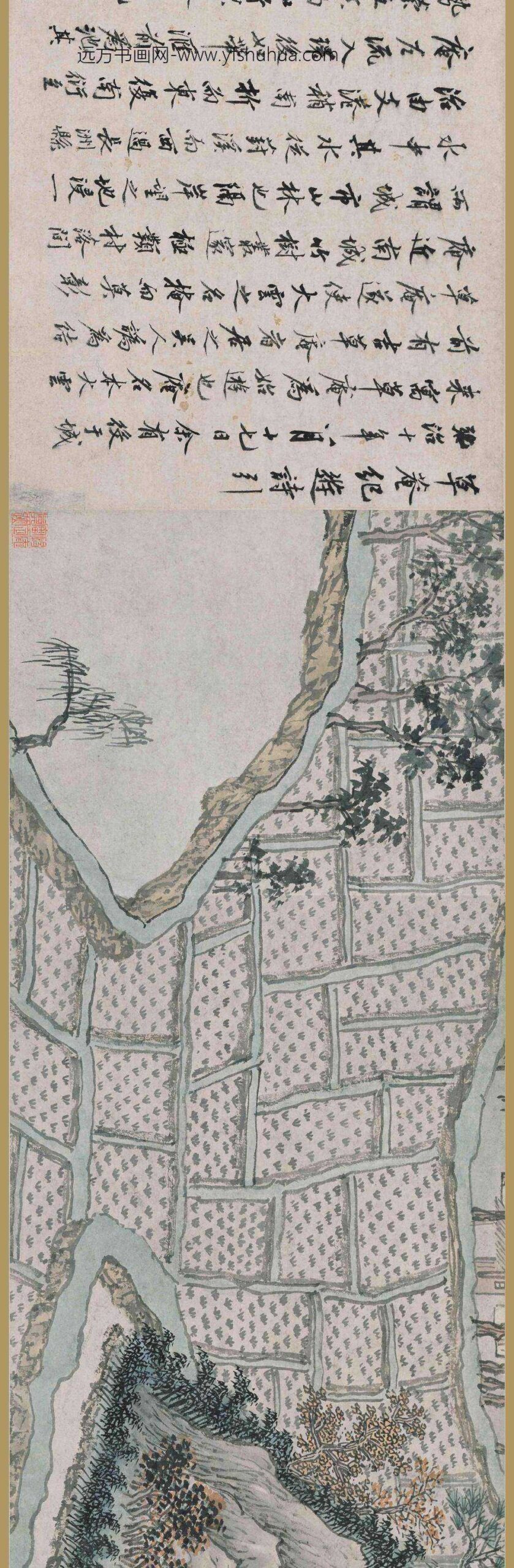 沈周_草庵图卷_