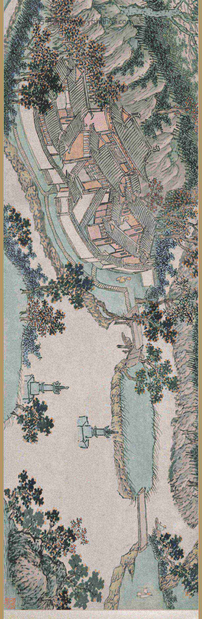 沈周_草庵图卷_