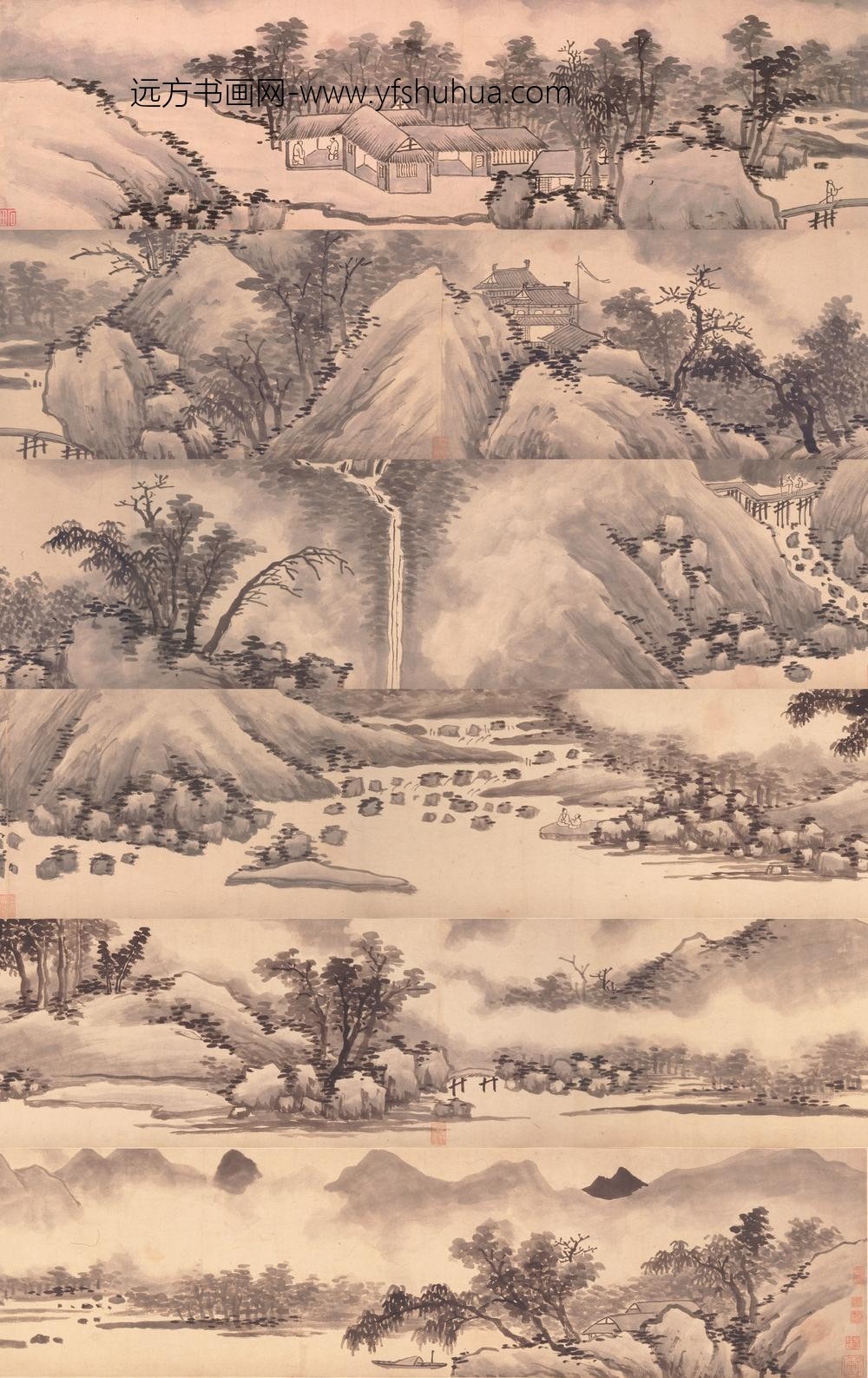 沈周_西山云霭图卷