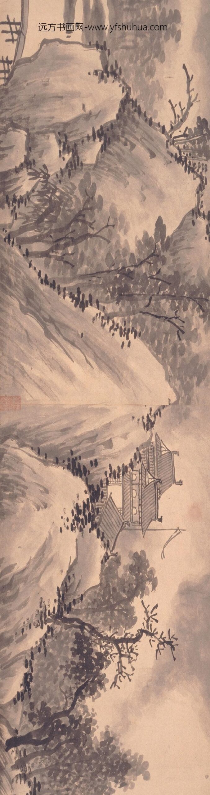 沈周_西山云霭图卷_