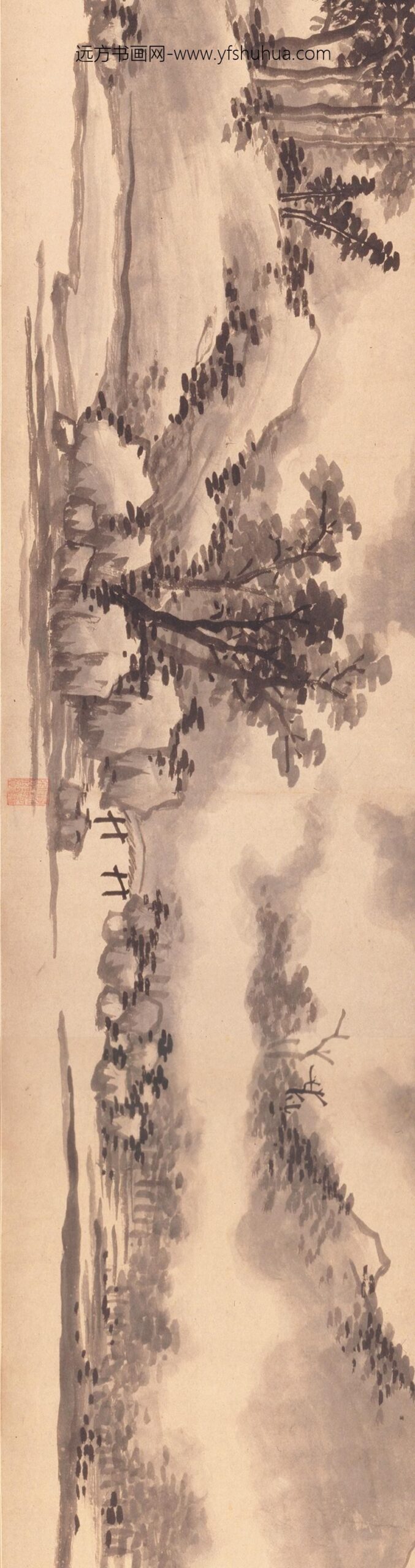 沈周_西山云霭图卷_