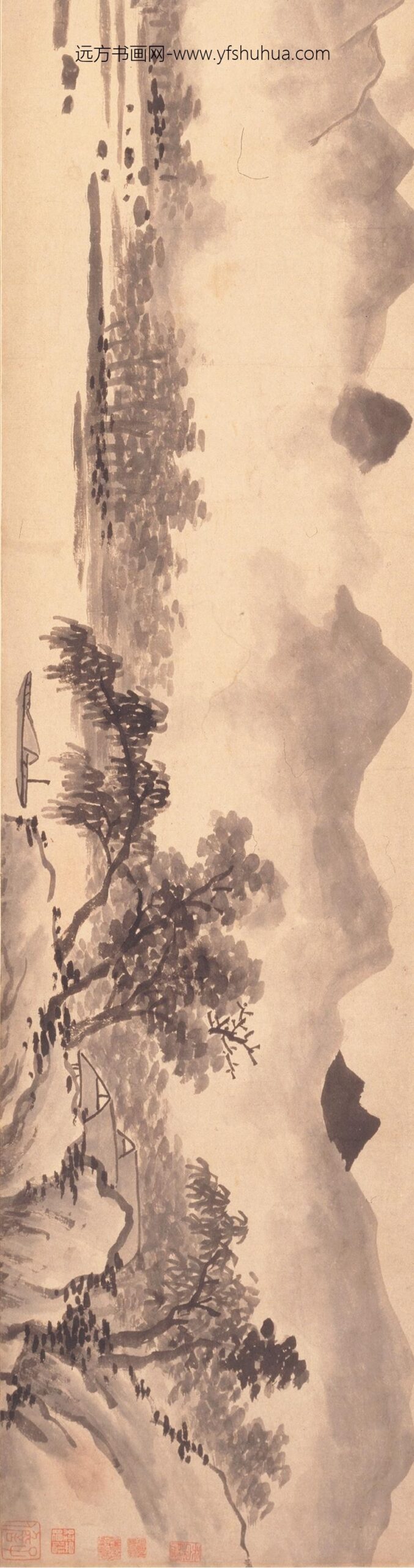 沈周_西山云霭图卷_