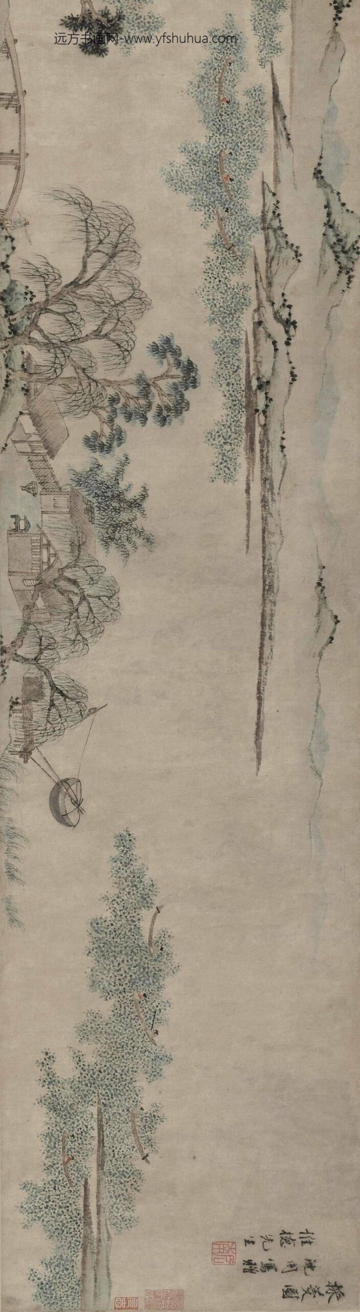 沈周_采菱图卷_