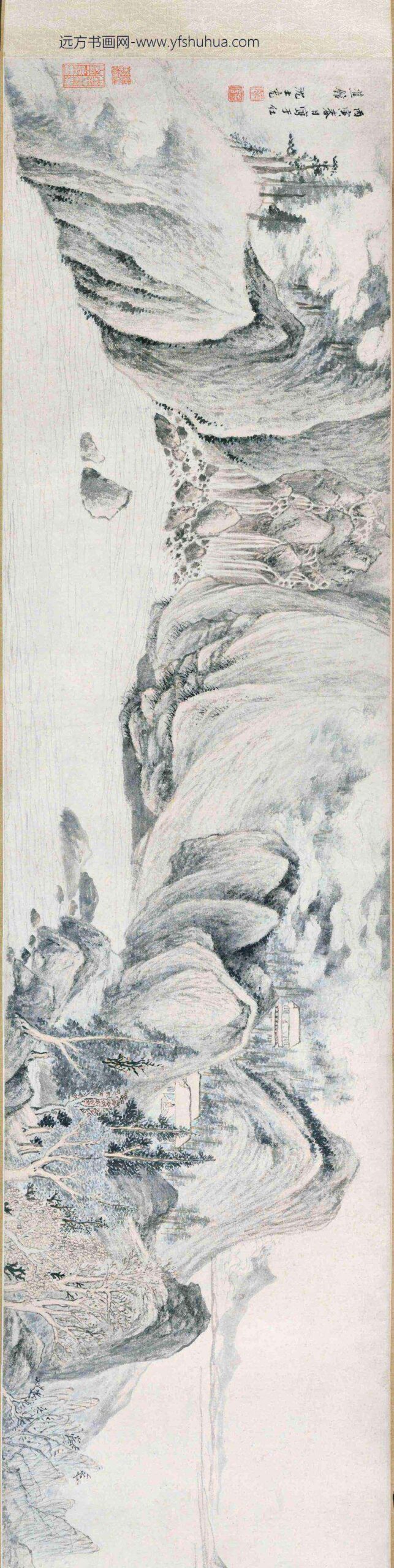 沈士充_松林草堂图卷_