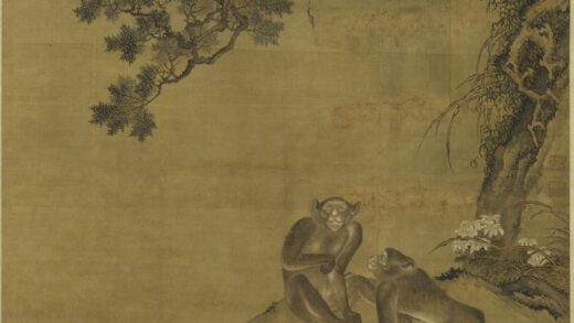 沈天骧驾千 蜂猴图轴.jpg