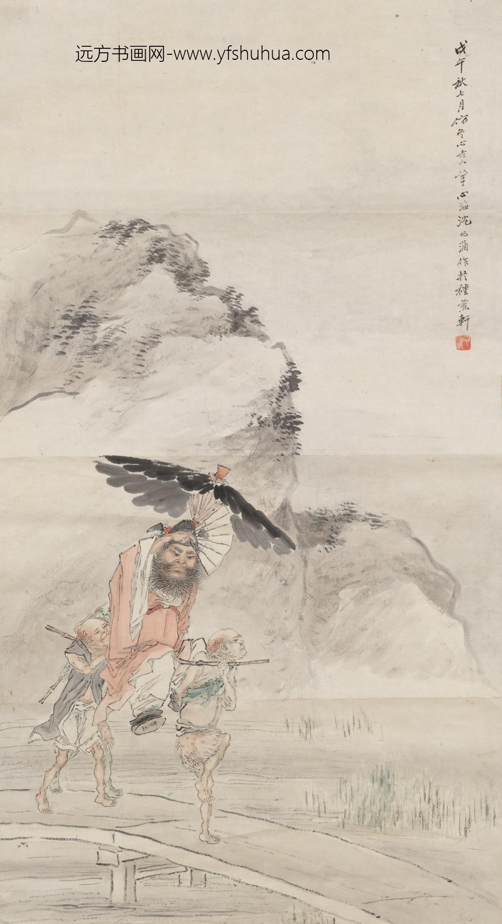 沈心海_钟馗图轴