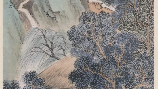 沈焯 菏榭读书图轴.jpg