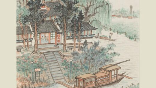 沈迈士 南湖扁舟图轴.jpg