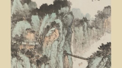 沈迈士 大渡铁索图轴.jpg