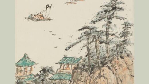 沈迈士 秋风轻舟图轴.jpg