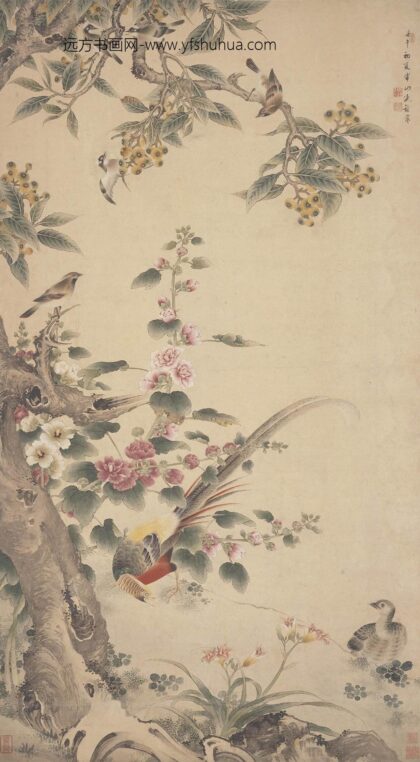 沈铨 花鸟图轴.jpg