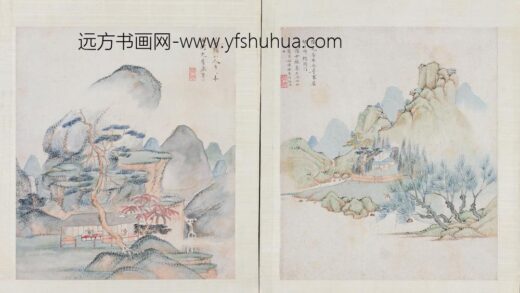 沈颢灏 仿古山水图册.jpg