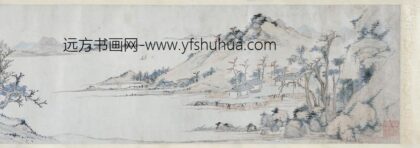 沈颢灏 秋林湖屿图卷.jpg