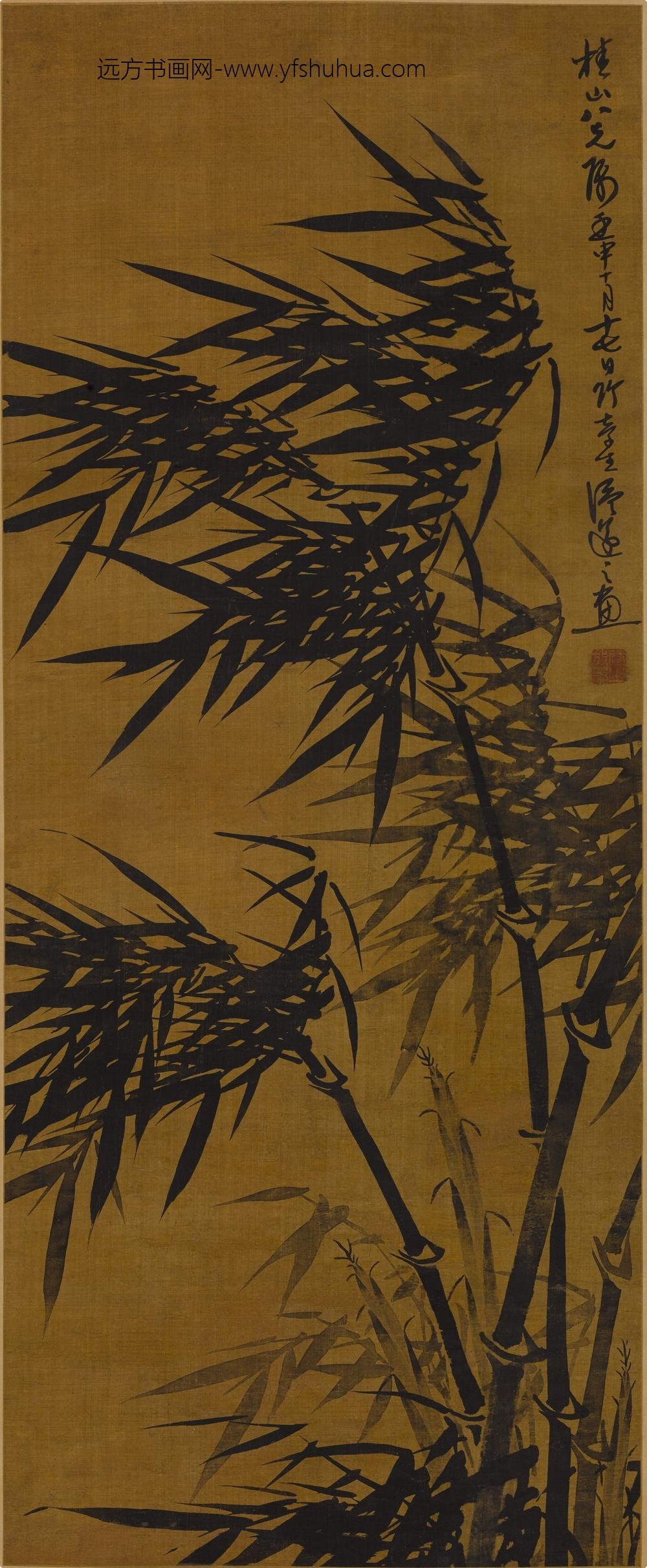 温汝遂_风竹图轴