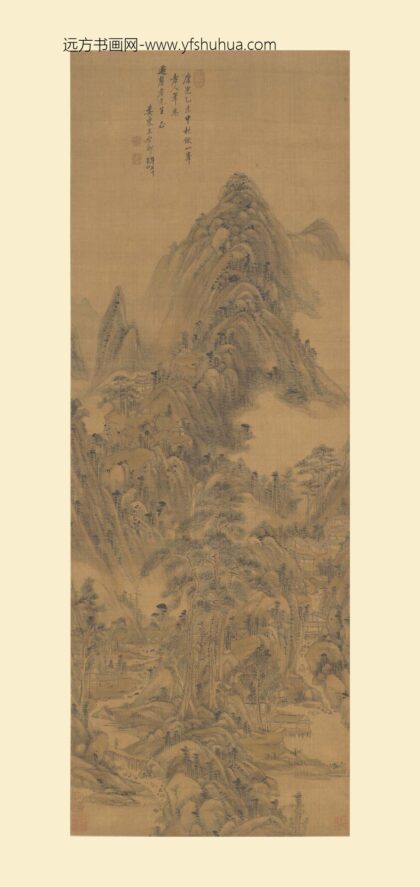 王原祁 仿一峰山水图轴.jpg