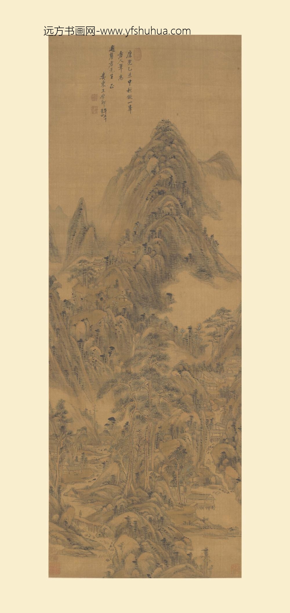 王原祁_仿一峰山水图轴