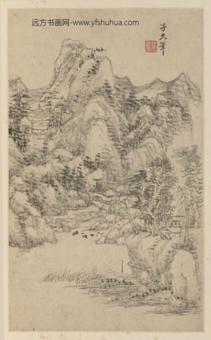 王原祁 仿古山水图册 1.jpg