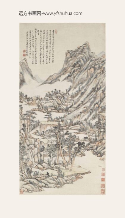 王原祁 仿大痴山水图轴.jpg