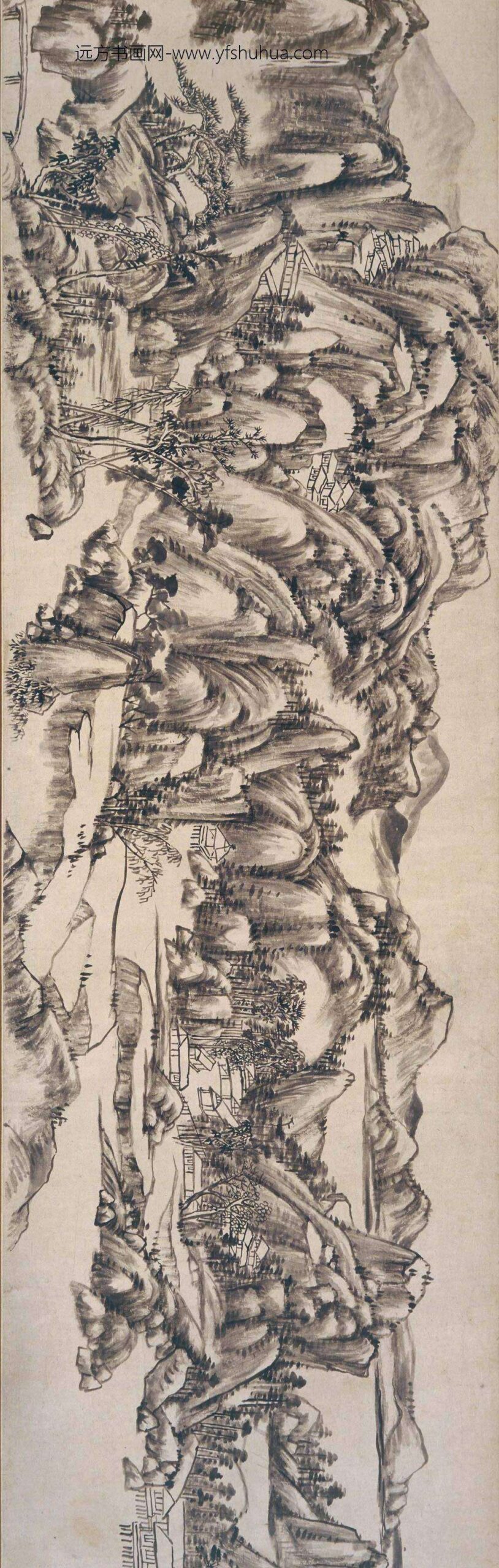 王原祁_仿子久富春山居图卷_