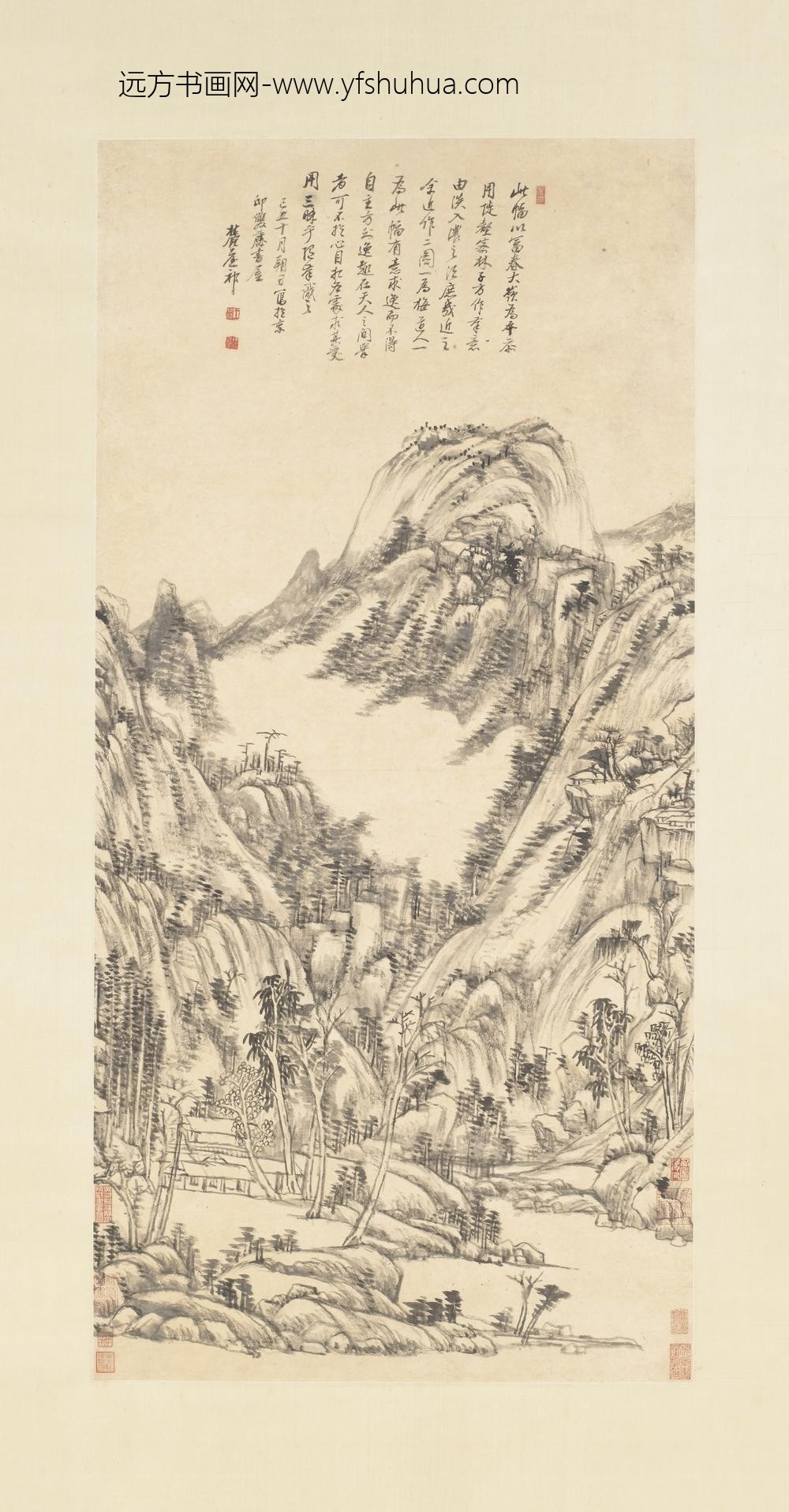 王原祁_仿黄公望富春大岭图轴