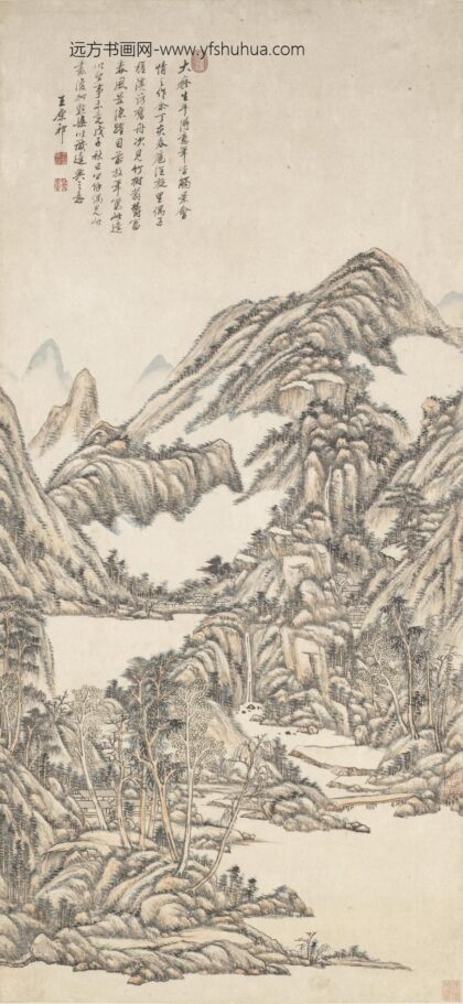 王原祁 仿黄公望富春山居图轴.jpg