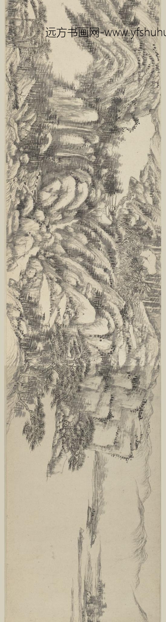 王原祁_仿黄公望山水卷_