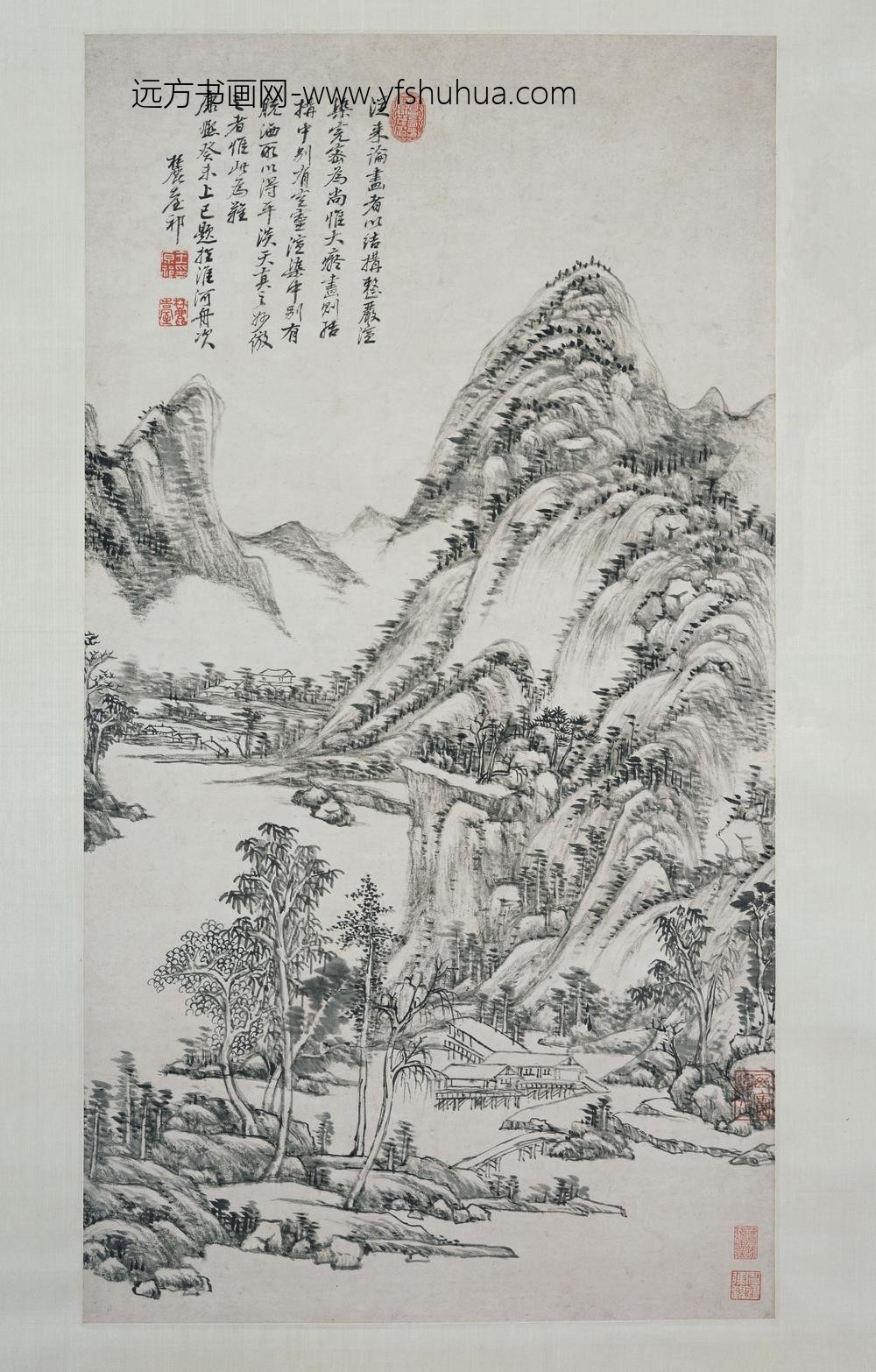 王原祁_仿黄公望山水图轴