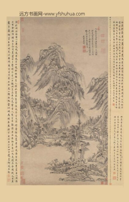 王原祁 仿黄公望山水轴 1.jpg