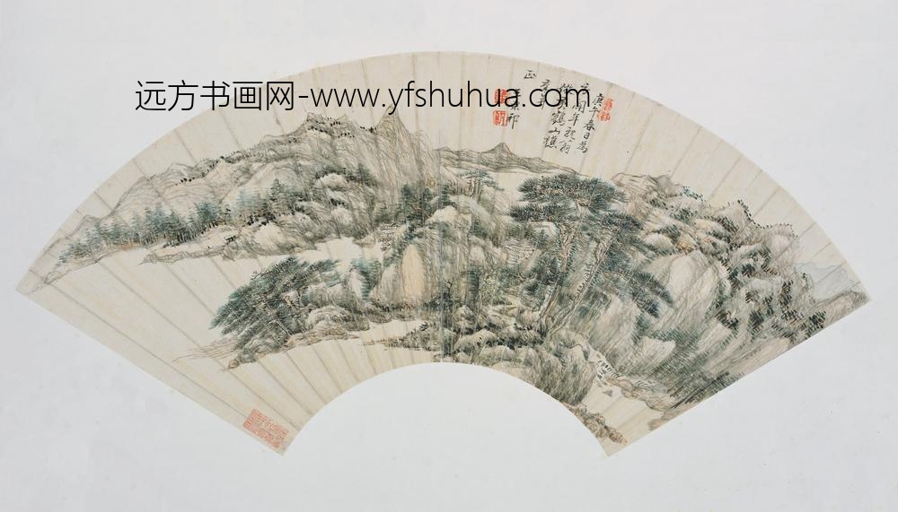 王原祁_仿黄公望笔意图等扇页册