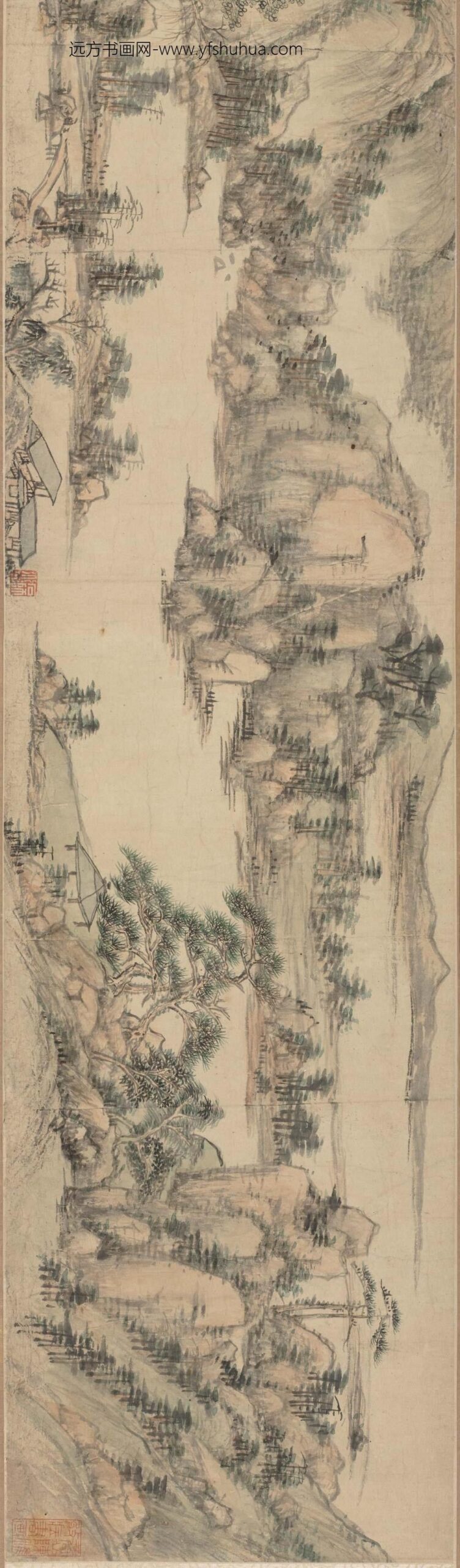 王原祁_山水卷_