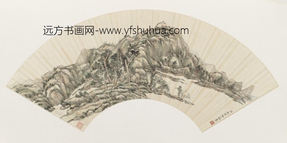 王原祁_山水扇页册