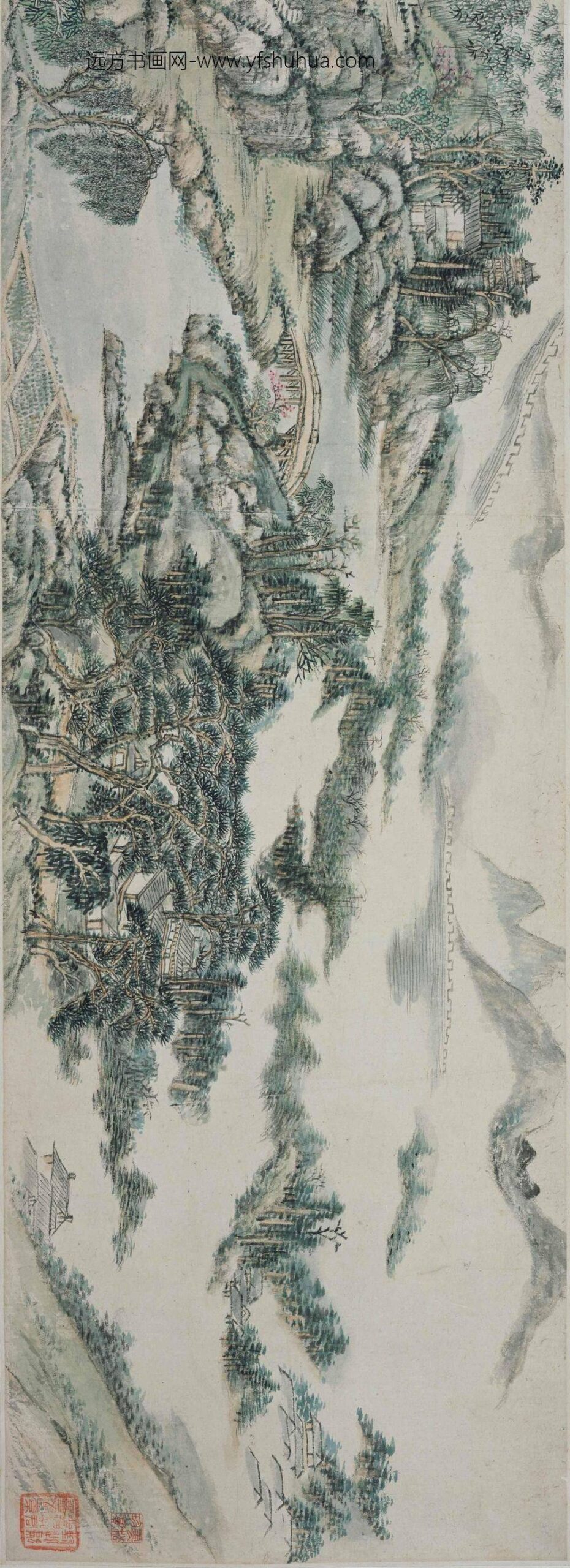 王原祁_沧浪亭诗画卷_