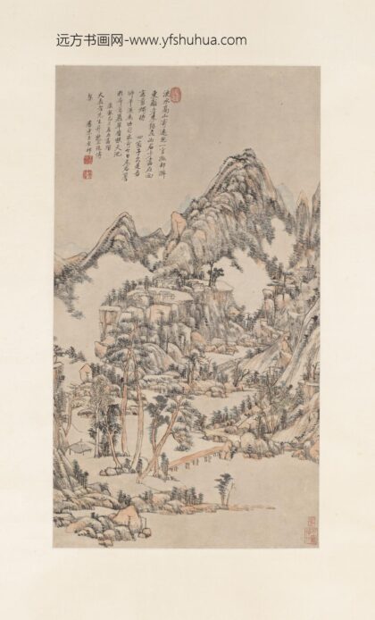 王原祁 苍岩翠壁图轴.jpg