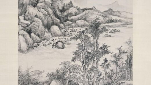 王宸（蓬樵） 乡园茅屋图轴.jpg